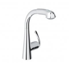 Monomando fregadera zedra con teleducha extraible de grohe en monomandosnet