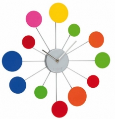 Reloj de pared water lily con circulos pantone puedes colocar los circulos de colores que marcan la