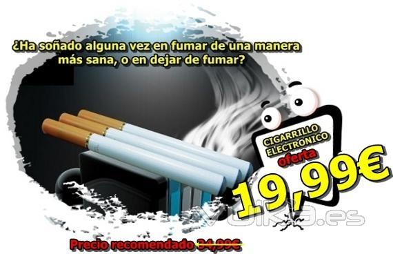 Fume de una manera ms sana. Cigarrillo electrnico 19,95EUR. Disponemos de recambios a 3,95EUR