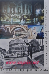 Si estas pensando  en tu boda,consulta nuestra oferta de fotos exteriores en la ciudad eterna(ROMA)