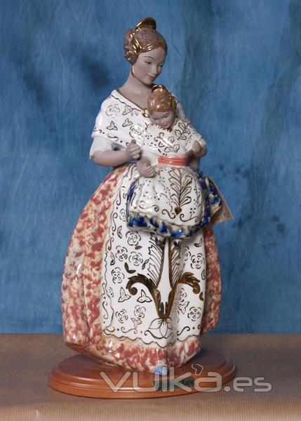 figuras de falleras en ceramica varios tamaos