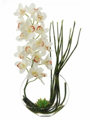 Orquideas artificiales de calidad centro orquideas artificiales con agua simulada oasisdecorcom