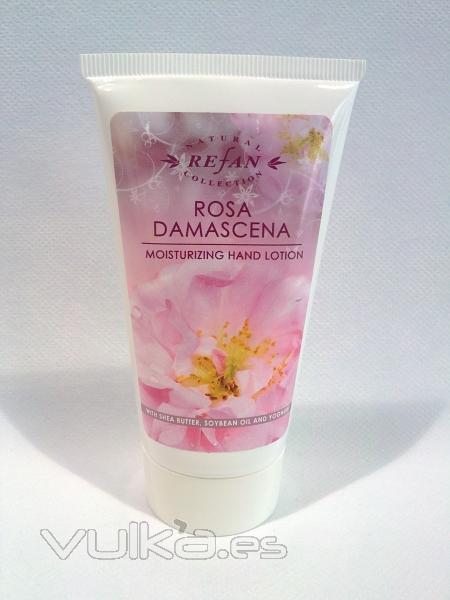 Crema de manos a la rosa damascena