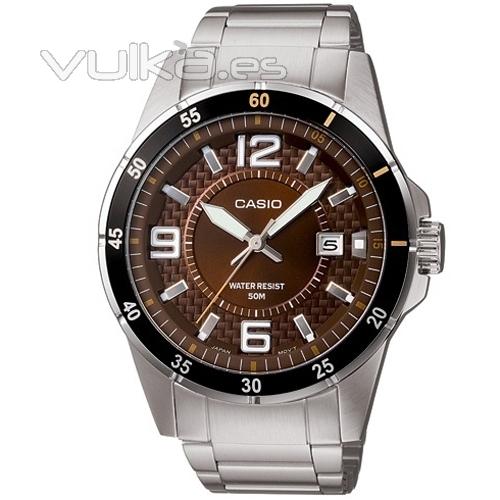 Reloj Casio Caballero Mtp-1291d-5av de Cadena Acero