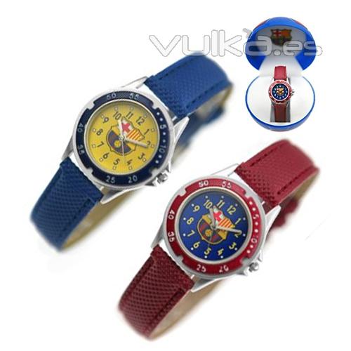 Reloj de pulsera con escudo FC Barcelona en esfera. Categoría: Fútbolmanía. Ref. BRAFU2