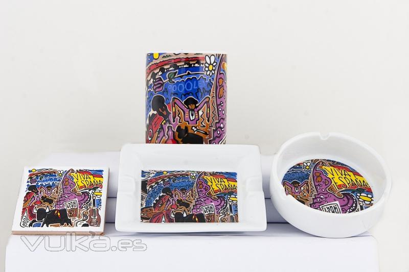 colección cerámica flamenca España souvenir Spain de souvenirs Valéntia.