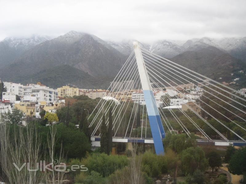 Vista panoramica de Marbella en invierno.