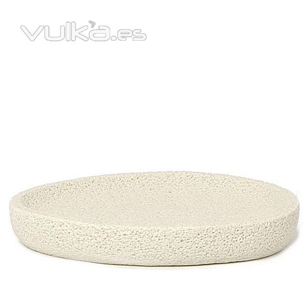 Pomez blanco jabonera de baño en lallimona.com