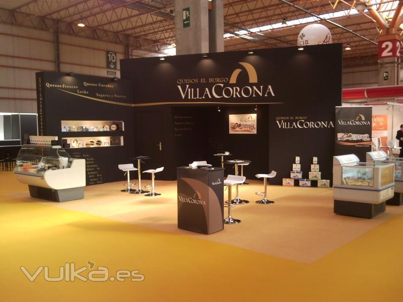 Stand de VillaCorona en la feria Qualimen de zaragoza