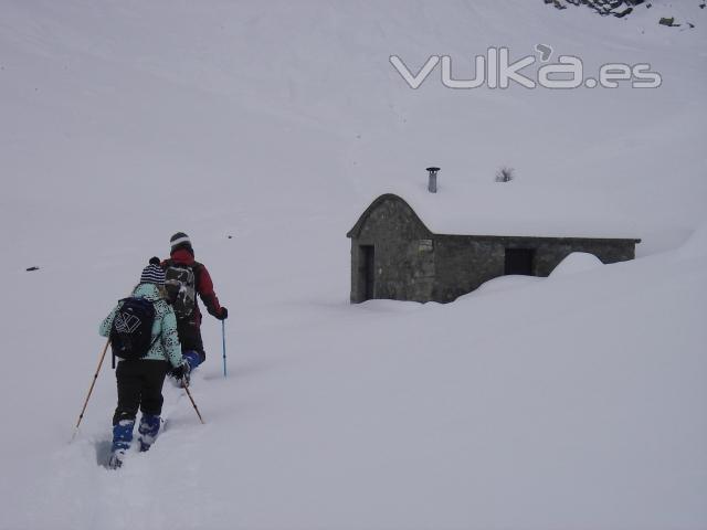 raquetas de nieve en Ordesa