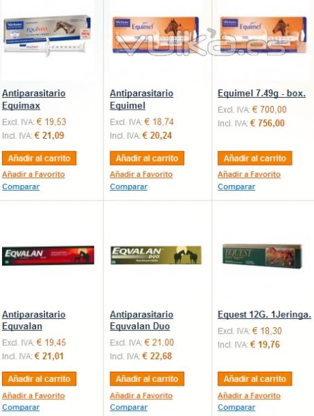 Tienda On-Line Ejemplo Antiparasitarios