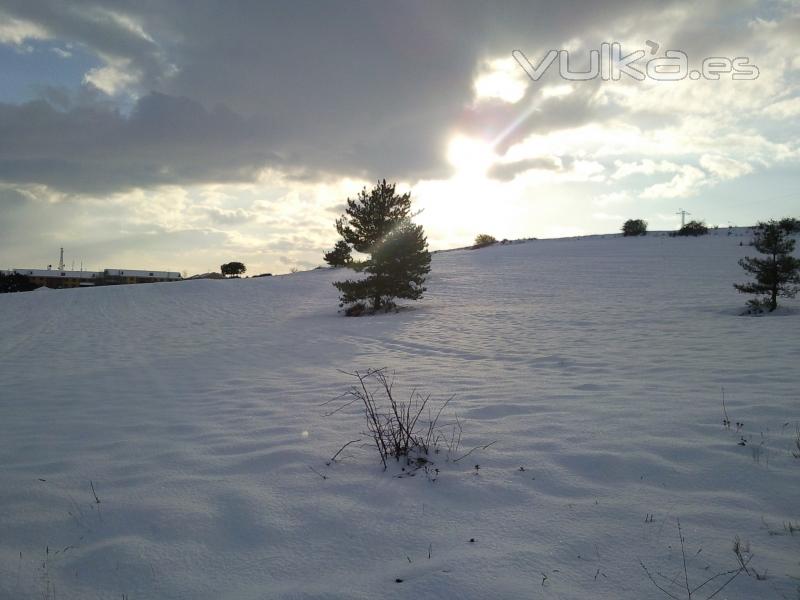 La nieve forma parte de nuestro entorno durante unas semanas.