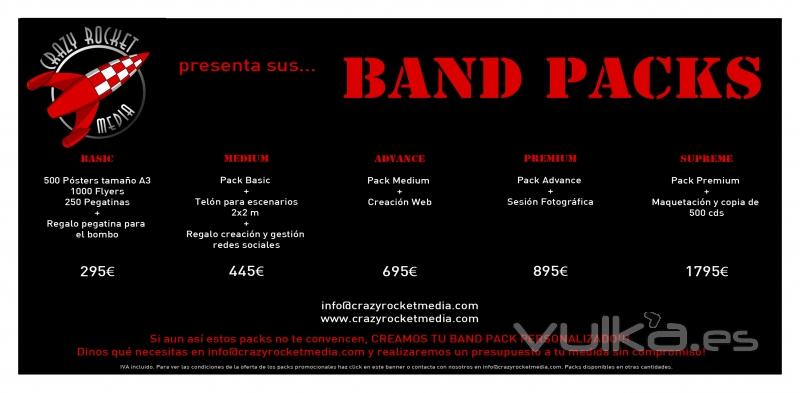 Nuevos precios para nuestros Band Pack!! Estamos que lo tiramos!!