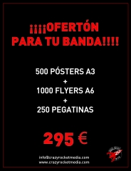 No te puedes perder esta oferta para tu banda!!