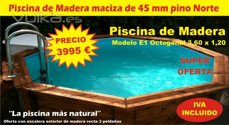 Piscinas de madera ofertas