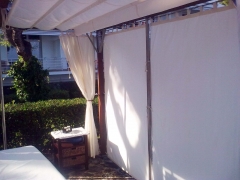 Confeccion e instalacion de toldo y cortinas parador de aigua blava girona