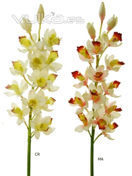 Orquideas artificiales de calidad. CYMBIDIUM ARTIFICIAL oasisdecor.com