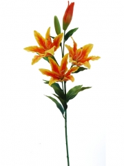 Lilium artificiales de calidad. tiger lily artificial x 3 flores oasisdecor.com
