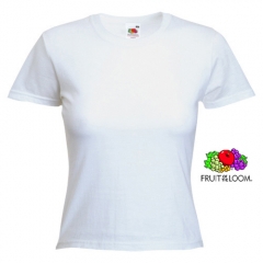 Camiseta mujer fruit of the loom manga corta, color algodon 100% gramaje:160 g/m2 ref folca8