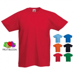 Camiseta nino fruit of the loom manga corta, color algodon 100% gramaje:165 g/m2 ref folca6