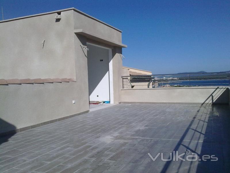 Fachada de vivienda en S´Illot