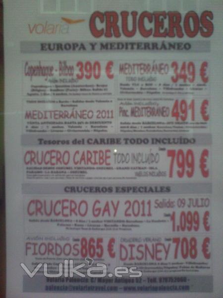 Ofertas en cruceros!!!!!