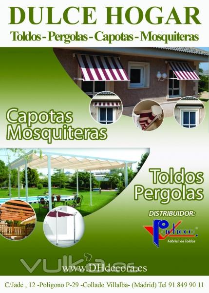 Toldos, pérgolas y mosquiteras