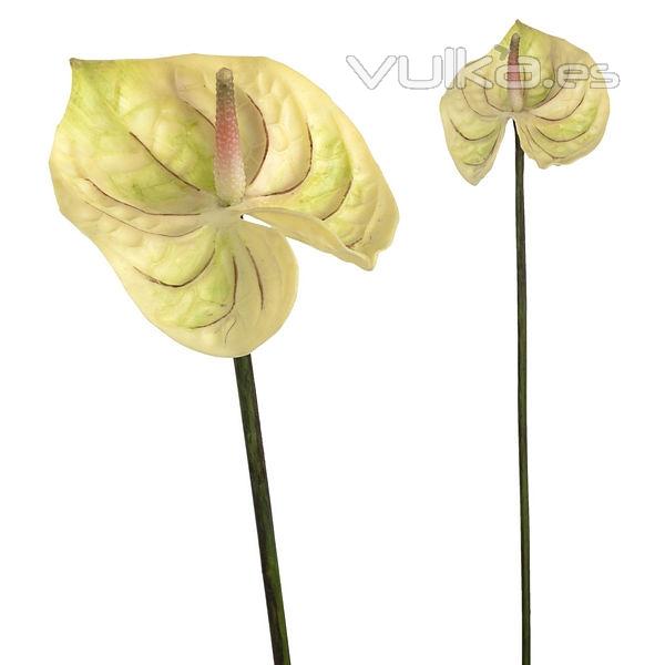 Flor artificial anthurium marfil 65 en lallimona.com detalle1