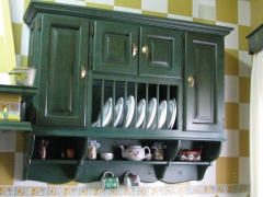 Platero de madera de pino pintado