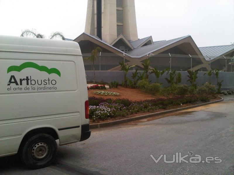 Trabajos zona Vip T3 en Aeropuerto de Mlaga.