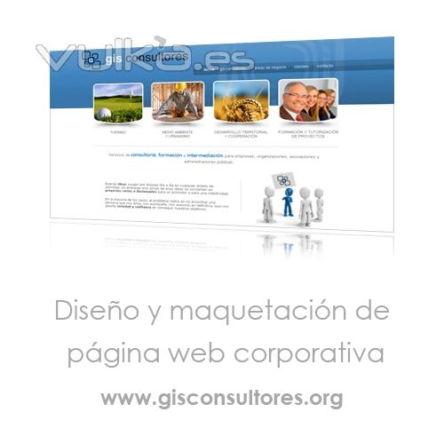 Diseño y desarrollo Web para una empresa dedicada a ofrecer servicios de consultoría.