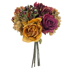 Bouquet de flores artificiales hortensias rosas en lallimonacom