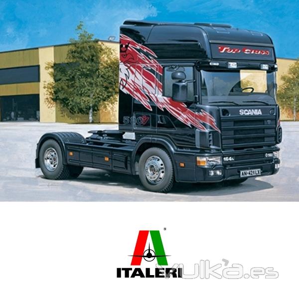 Maqueta camion Scania 164L TOPCLASS 580 CV Italeri aos 90