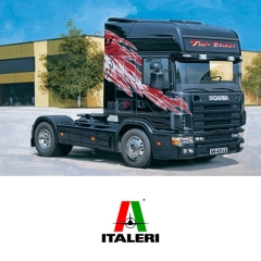 Maqueta camion scania 164l topclass 580 cv italeri anos 90