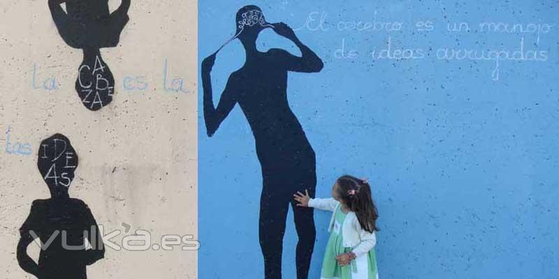 siluetas y caligramas en La Guardia, Pontevedra