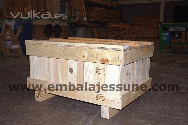 Embalaje caja paletizada. La mator eficacia para proteger tus productos.