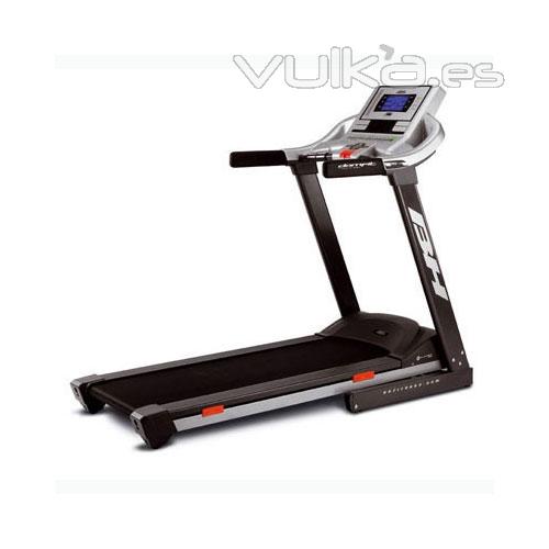 Cinta de andar y correr BH FITNESS F1 ECO MODE 2011, vel. 1 a 16 km hora, motor de 2.50 CV