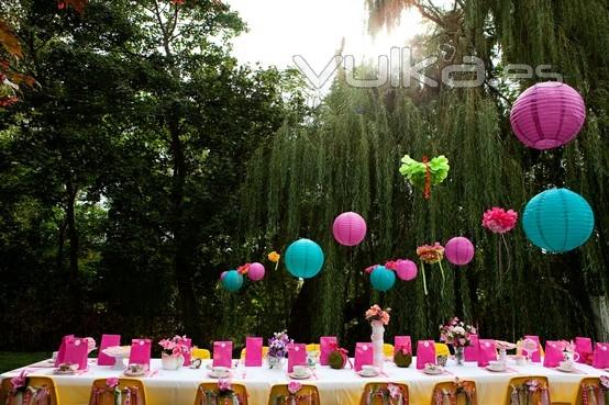 tea party en el jardin