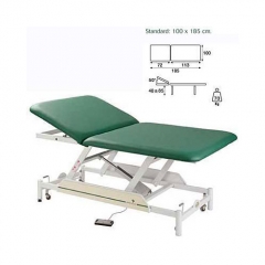 Camilla masaje y terapia electrica 2 cuerpos bobath altura regu 48 a 85 cm ecopostural ruedas y mand