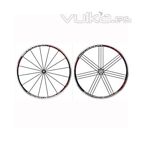 Juego ruedas bicicleta carretera CAMPAGNOLO SHAMAL ULTRA 2011 compatible 9, 10 y 11 vel, tubular par