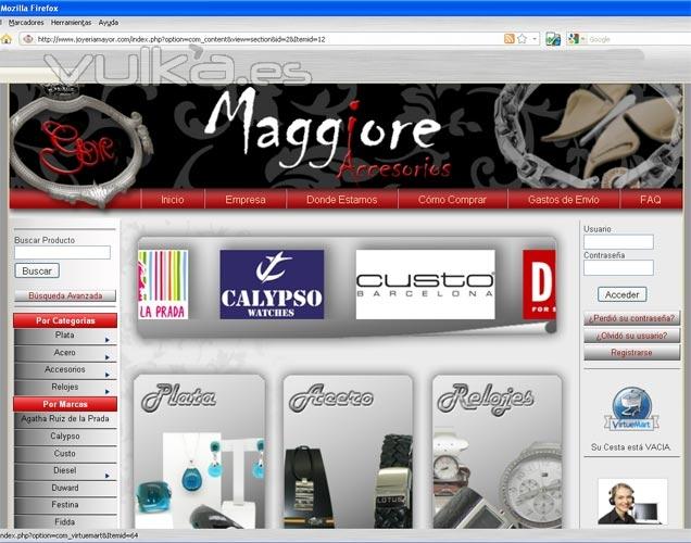Seccin Maggiore accesorios para venta online de plata, acero, relojes y accesorios de marca.