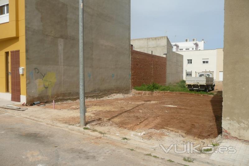 Vivienda unifamiliar en Benimodo (fase de replanteo)