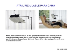 Atril regulable para acostado