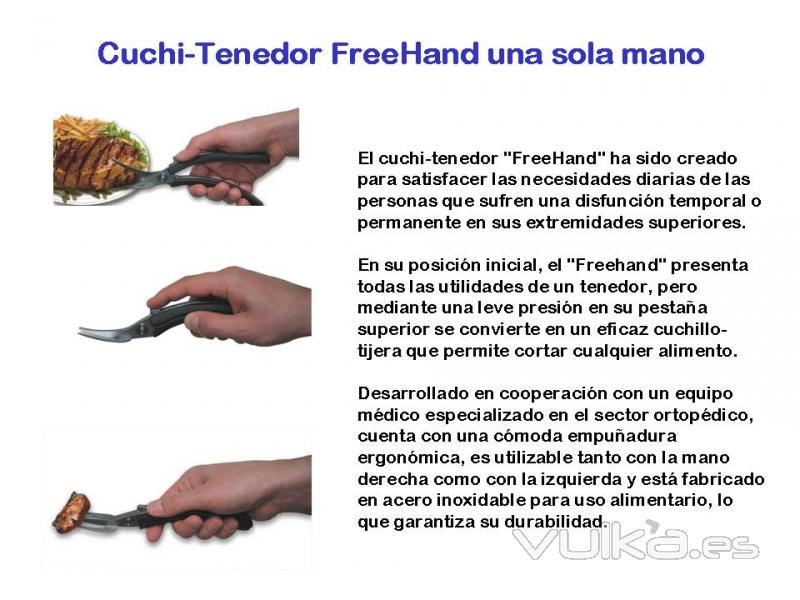 CUCHILLO TENEDOR UNA MANO