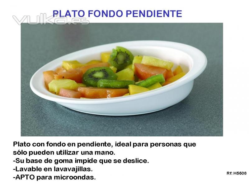 PLATO ANTIDESLIZANTE CON FONDO PENDIENTE