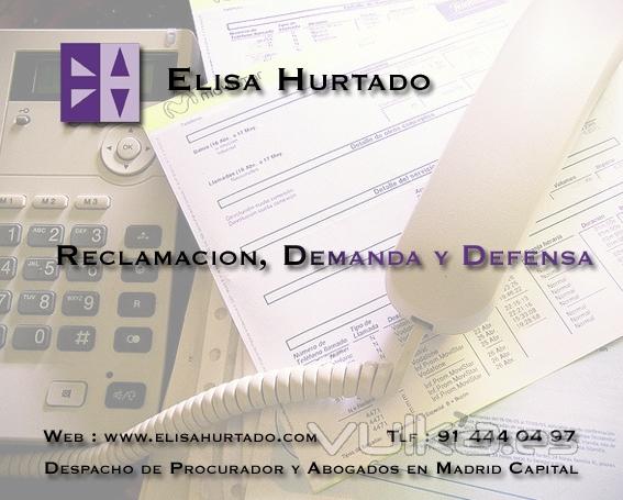 Elisa Hurtado reclamacion, demanda y defensa