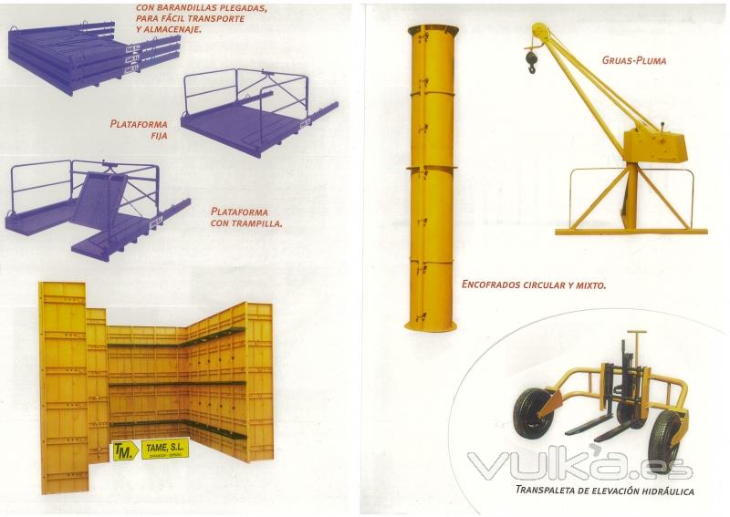 Encofrados TAME,S.L. Catlogo genrico: Encofrados circulares, encofrado de muro ...