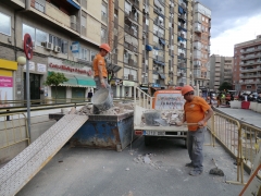 Reforma integral de zaguan en plaza circular murcia