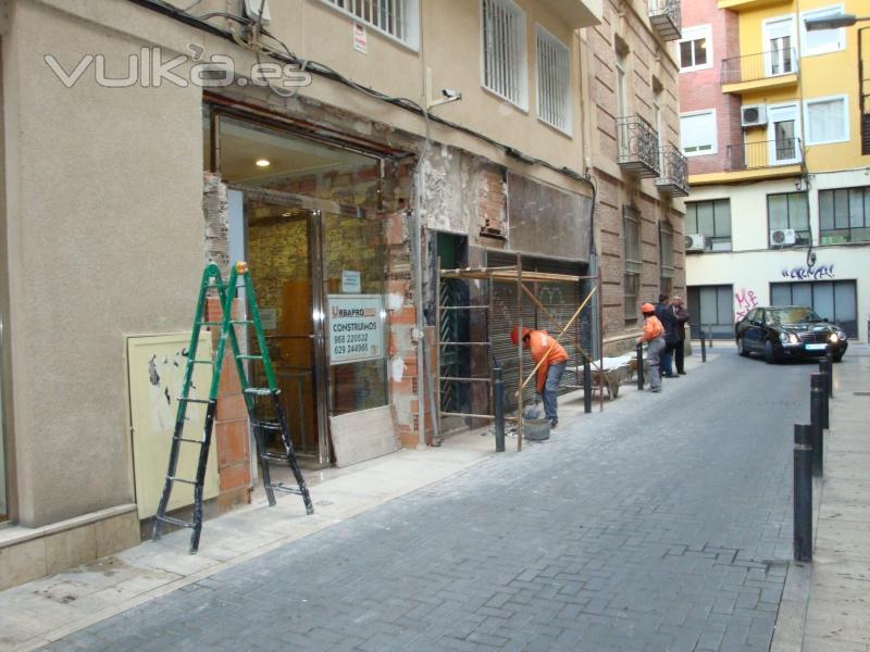 Reforma de Zaguan en el centro de Murcia.