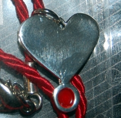 Colgante corazon, joyas de autor en plata, pruebatelas!!